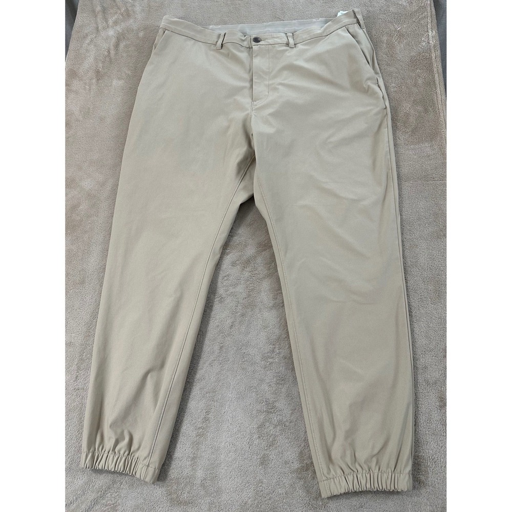 Patagonia Transit Traveler Jogger Pants Mens 40 Khaki Colored Straight-Leg EUC